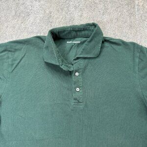 Spier & Mackay Polo Shirt Men L Green Slim Fit Pique Knit Short Sleeve